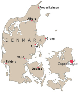 map of denmark